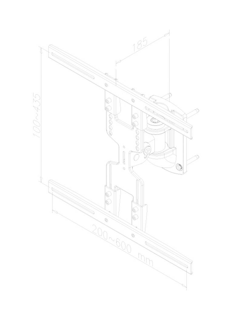 NewStar PLASMA-W115 TV-Wandhalterung 81,3cm (32") - 152,4cm (60") Neigbar