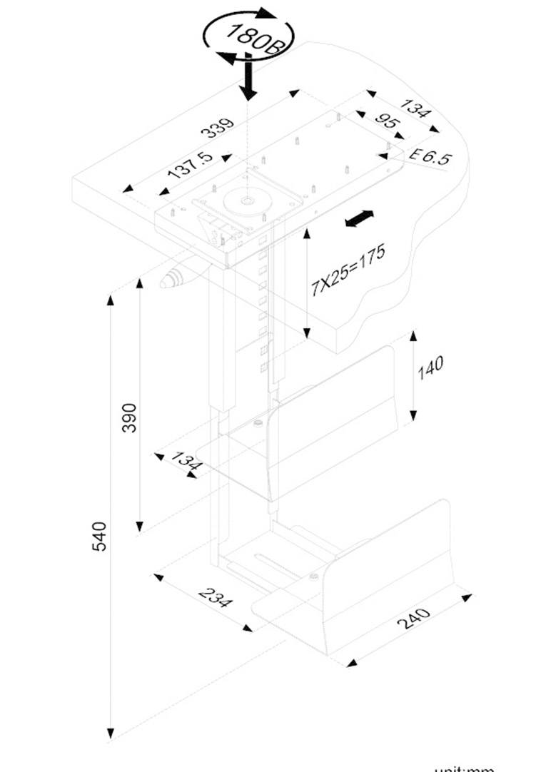 NewStar PC Halterung Untertisch CPU-D250SILVER CPU-D250SILVER Silber Belastbar bis=30 kg