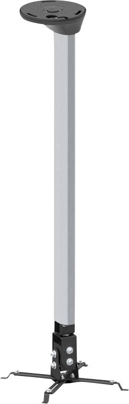 Ein verstellbarer Stützfuß aus Metall mit runder Basis und dreiteiligem, klappbarem Standfuß. Geeignet zur Stabilisierung von Möbeln.