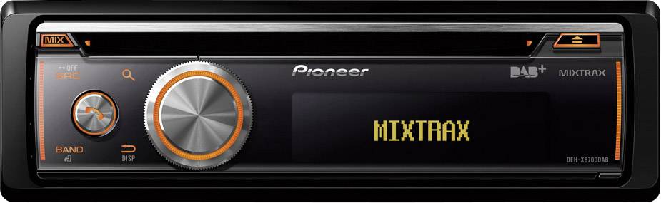Pioneer DEH-X8700DAB Autoradio Anschluss für Lenkradfernbedienung, DAB+ Tuner, Bluetooth®-Freisprecheinrichtung
