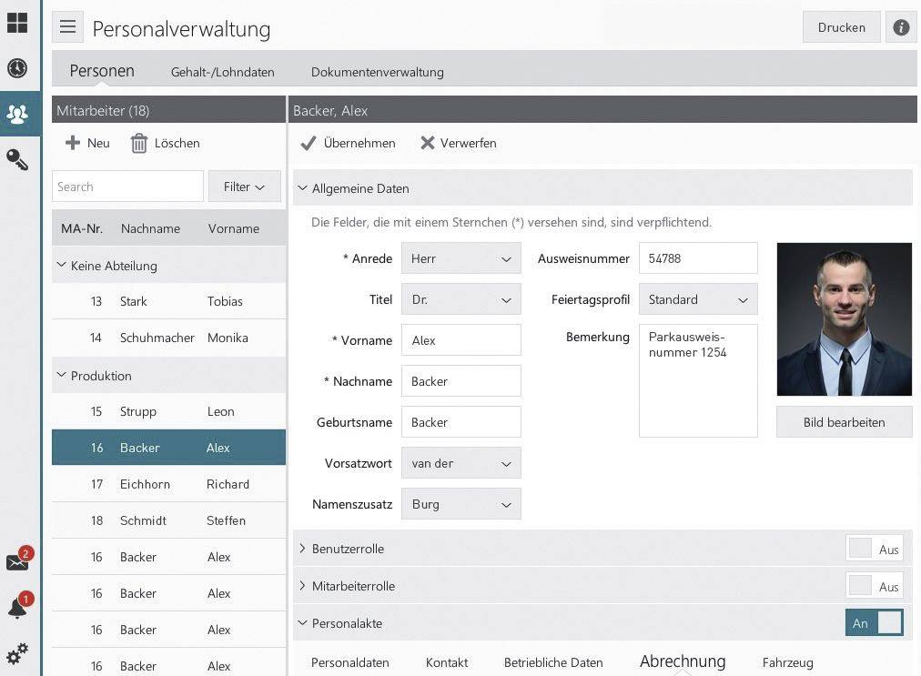 REINER SCT timeCard 6.0 Personalverwaltung Software-Erweiterung