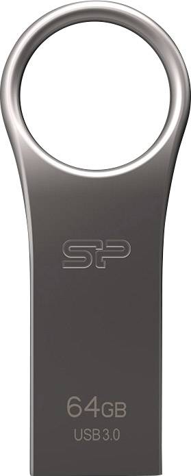 Silicon Power Jewel J80 USB-Stick 64 GB Titanium SP064GBUF3J80V1T USB 3.2 Gen 1 (USB 3.0)