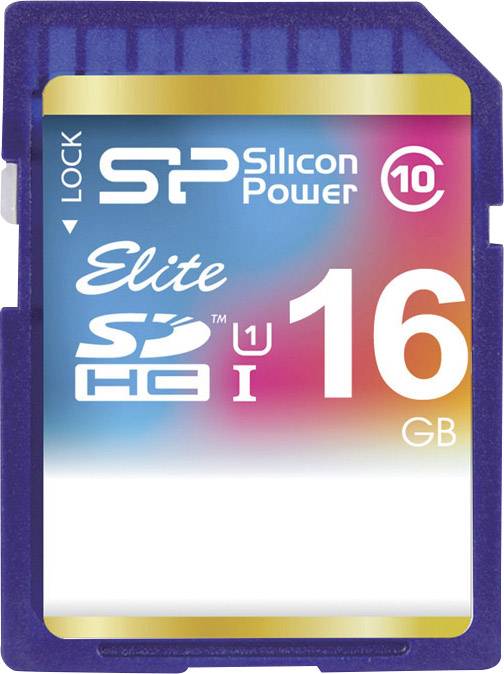 Silicon Power Elite SDHC-Karte 16 GB Class 10, UHS-I