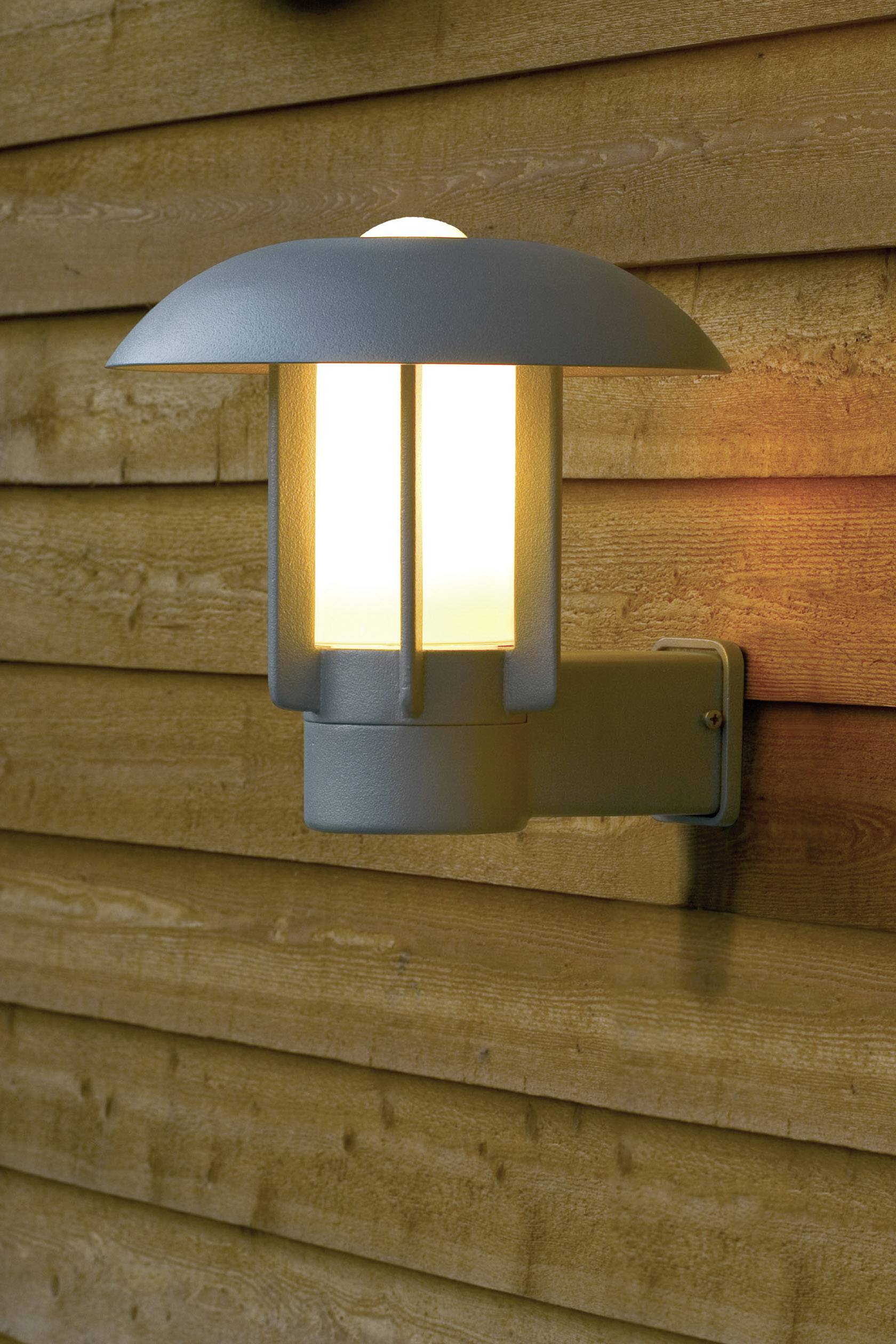 Konstsmide Heimdal 401-312 Außenwandleuchte Energiesparlampe, LED E27 60W Silber