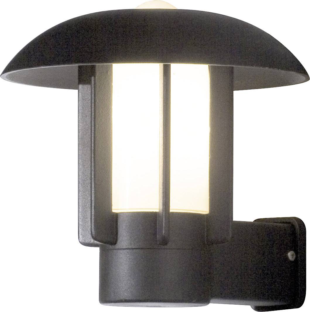 Konstsmide Heimdal 401-752 Außenwandleuchte Energiesparlampe, LED E27 60W Schwarz