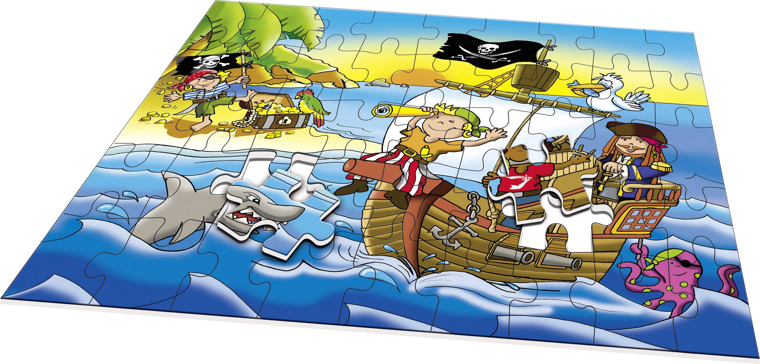 Noris Riesenpuzzle 45 Teile "Piraten"