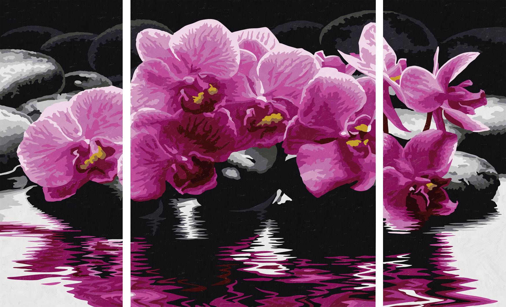 Schipper Malen nach Zahlen - Orchideen Triptychon