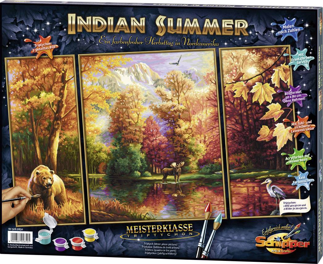 Schipper Malen nach Zahlen - Indian Summer Triptychon