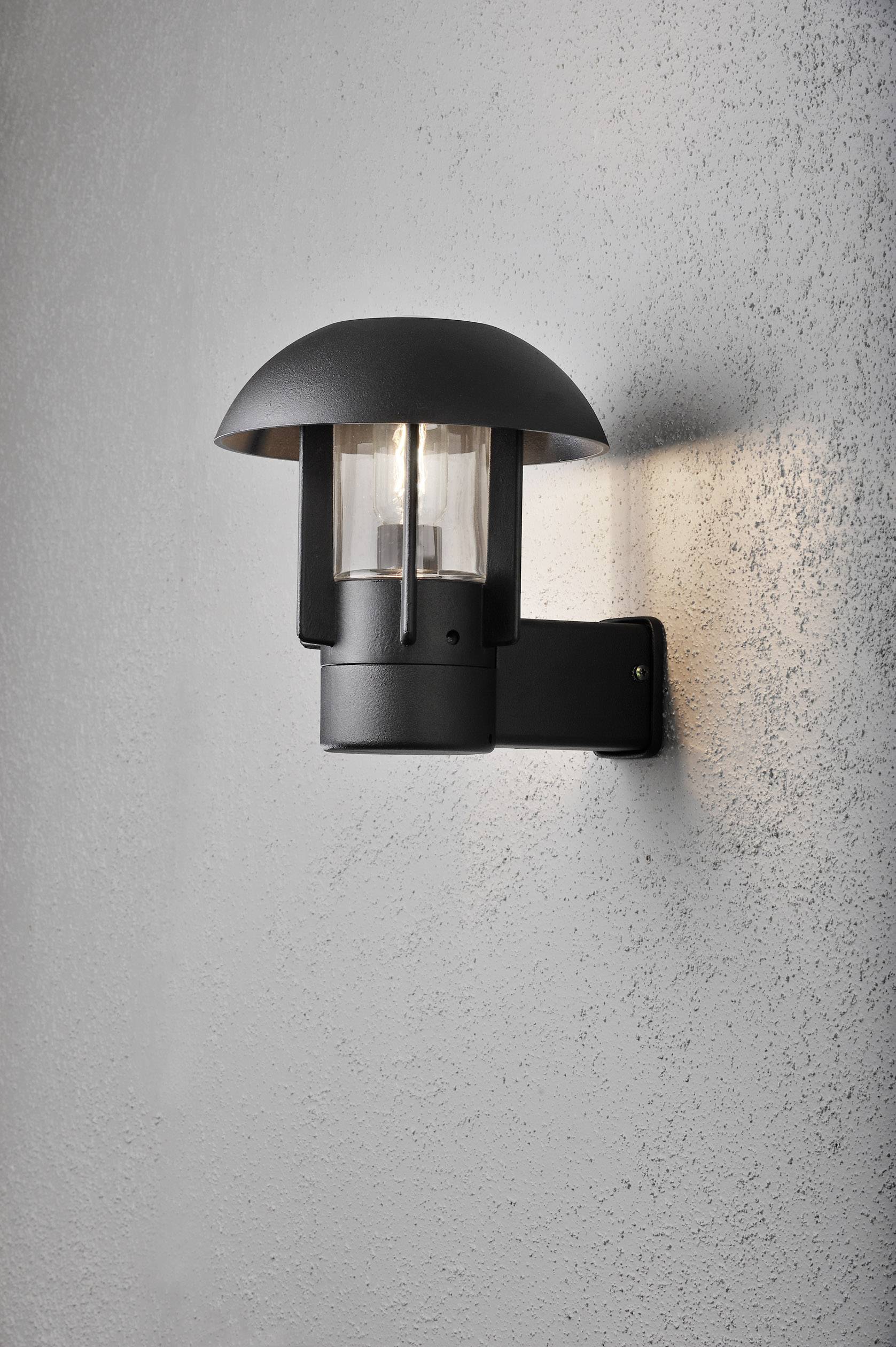 Konstsmide Heimdal 404-750 Außenwandleuchte Energiesparlampe, LED E27 60W Schwarz