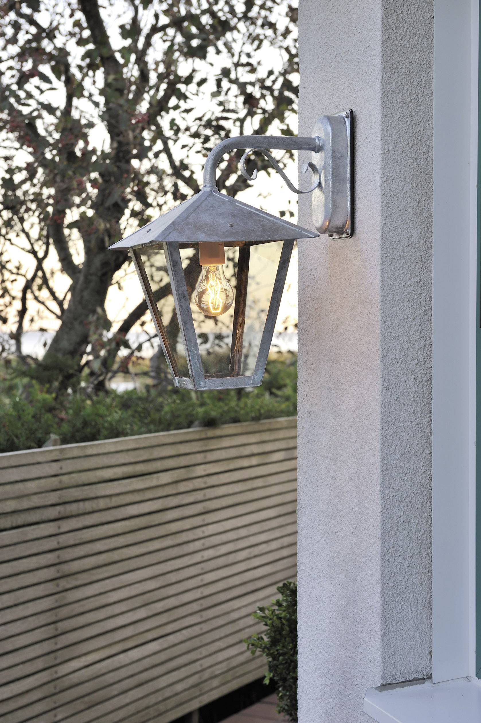 Konstsmide Benu Down 435-320 Außenwandleuchte Energiesparlampe, LED E27 100W Stahl