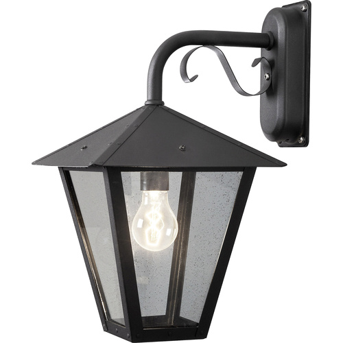 Konstsmide Benu Down 435-750 Außenwandleuchte Energiesparlampe, LED E27 100W Schwarz