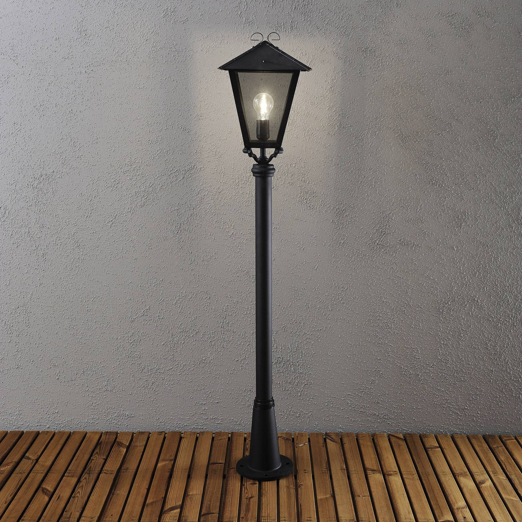 Konstsmide 436-750 Benu Außenstandleuchte Energiesparlampe, LED E27 100W Schwarz