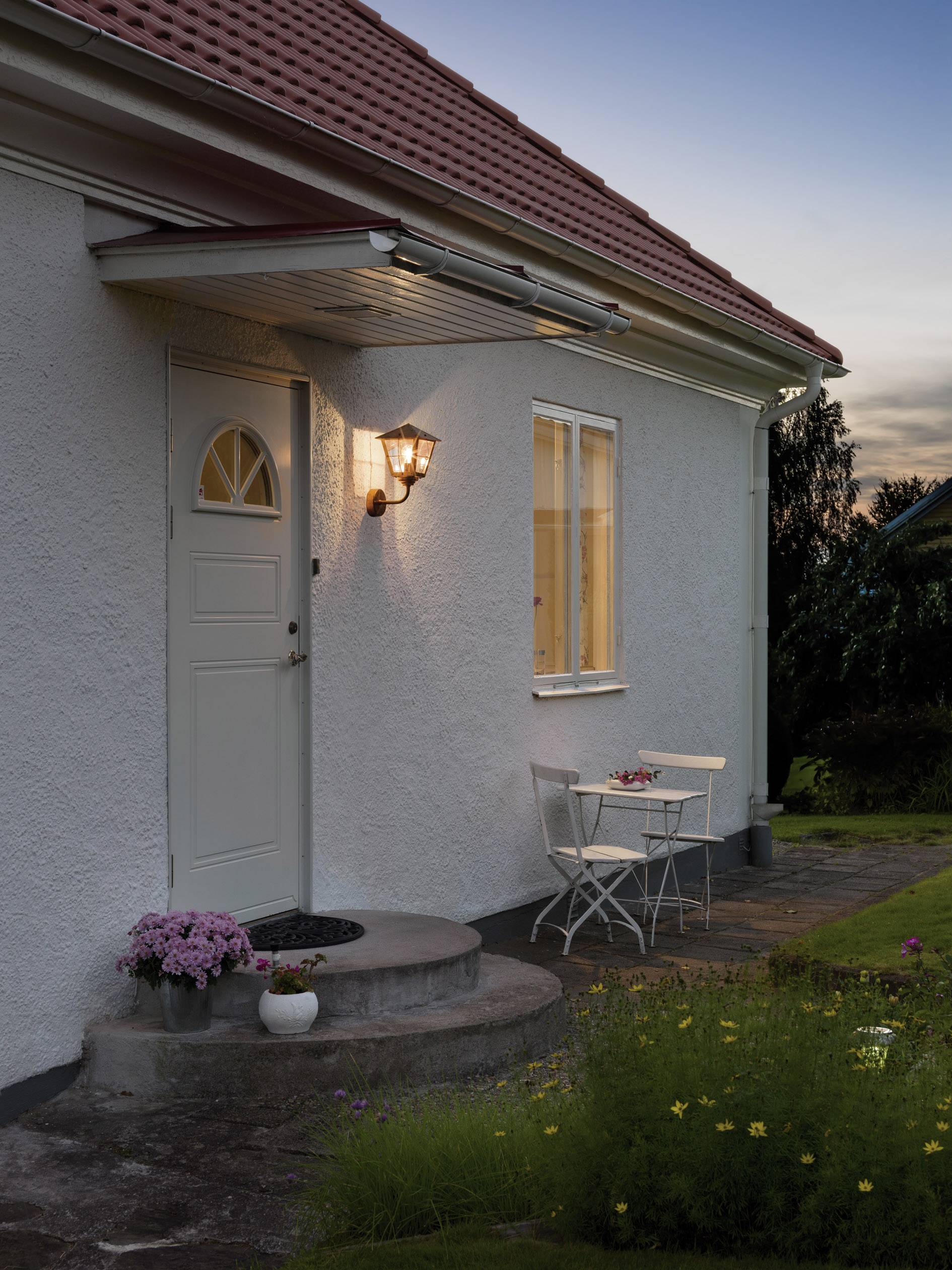 Konstsmide Fenix 438-900 Außenwandleuchte Energiesparlampe, LED E27 60W Kupfer