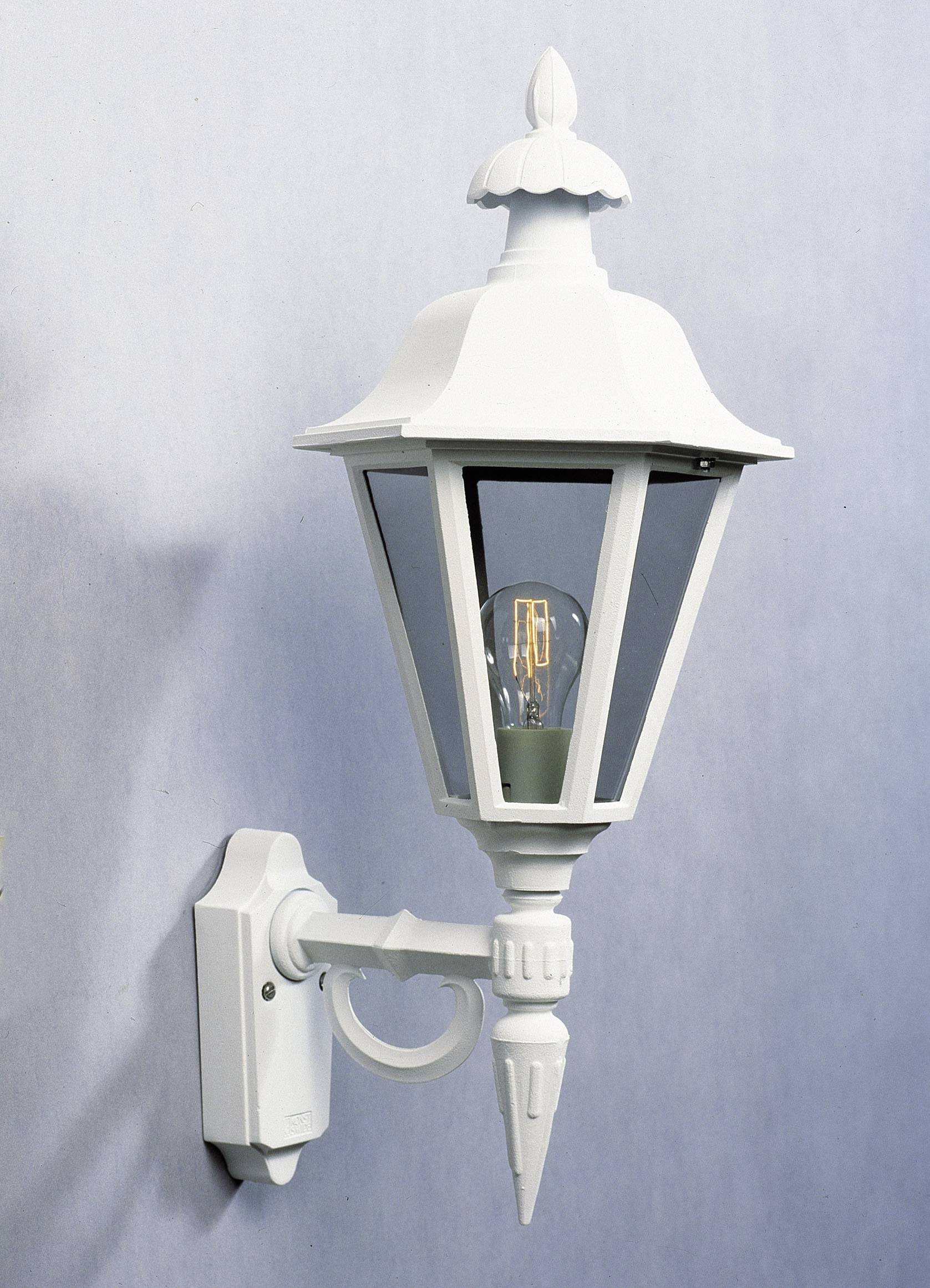 Konstsmide Pallas Up 481-250 Außenwandleuchte Energiesparlampe, LED E27 60W Weiß