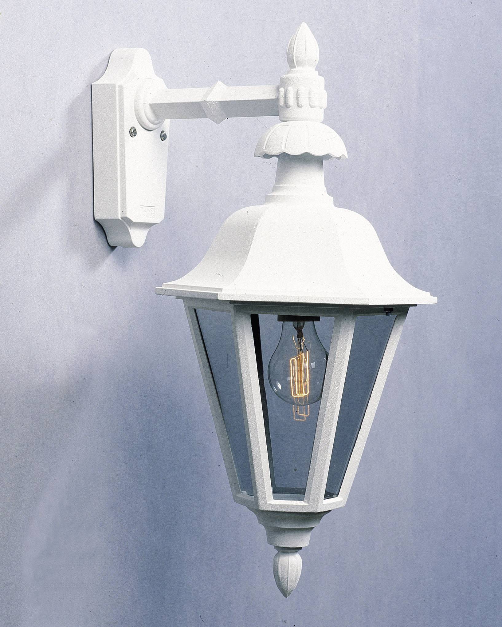 Konstsmide Pallas Down 483-250 Außenwandleuchte Energiesparlampe, LED E27 60W Weiß