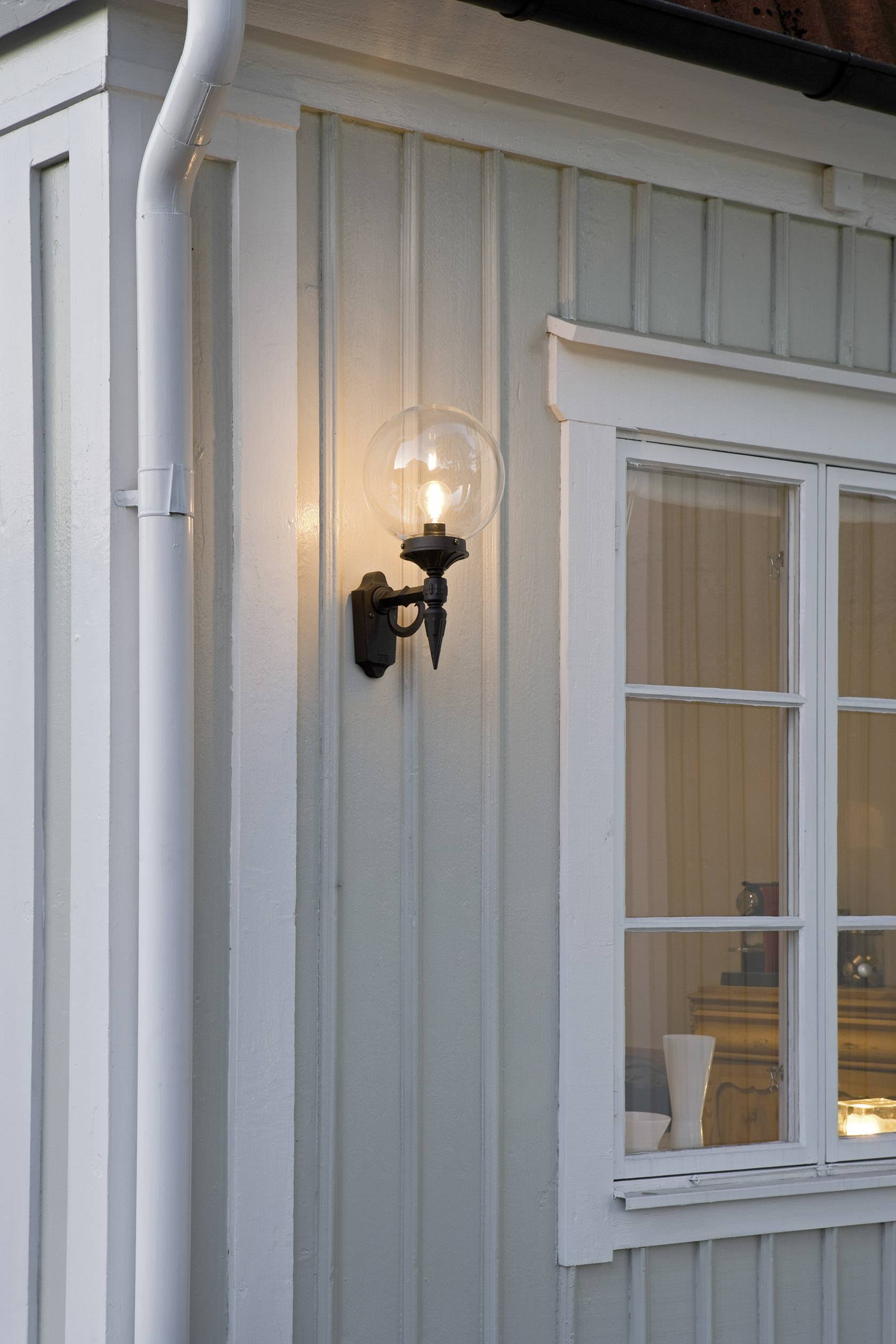 Konstsmide Orion 496-750 Außenwandleuchte Energiesparlampe, LED E27 100W Schwarz