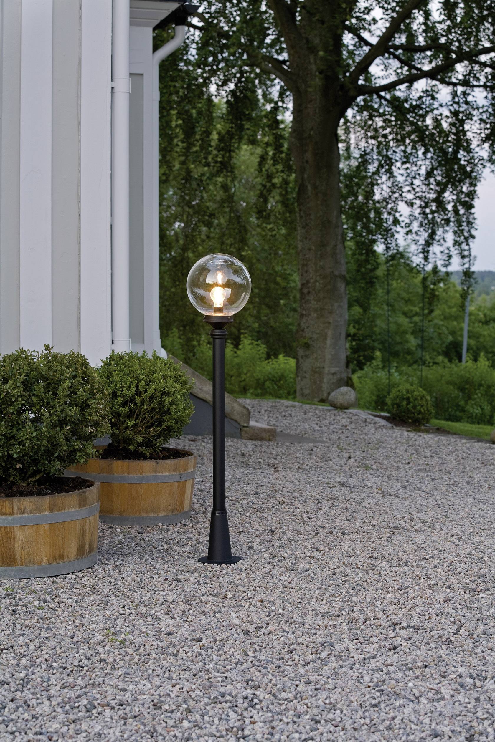 Konstsmide 498-750 Orion Außenstandleuchte Energiesparlampe, LED E27 60W Schwarz