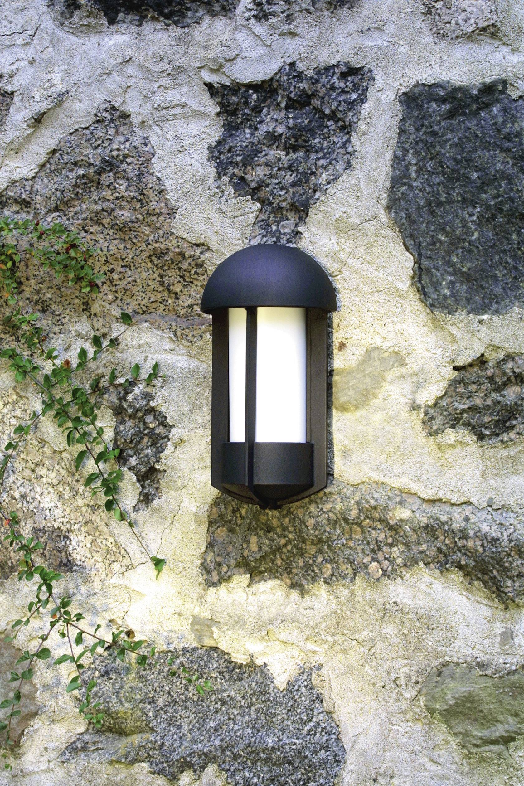 Konstsmide Tyr 510-752 Außenwandleuchte Energiesparlampe, LED E27 60W Schwarz