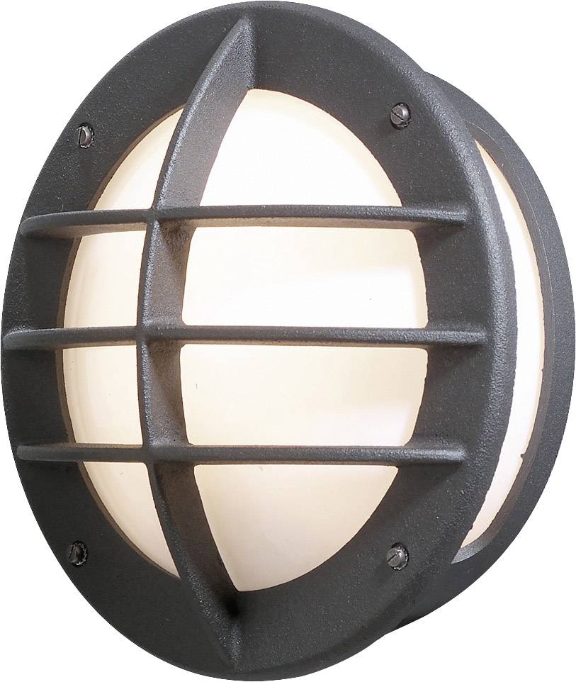 Konstsmide Oden 515-752 Außenwandleuchte Energiesparlampe, LED E27 60 W Schwarz