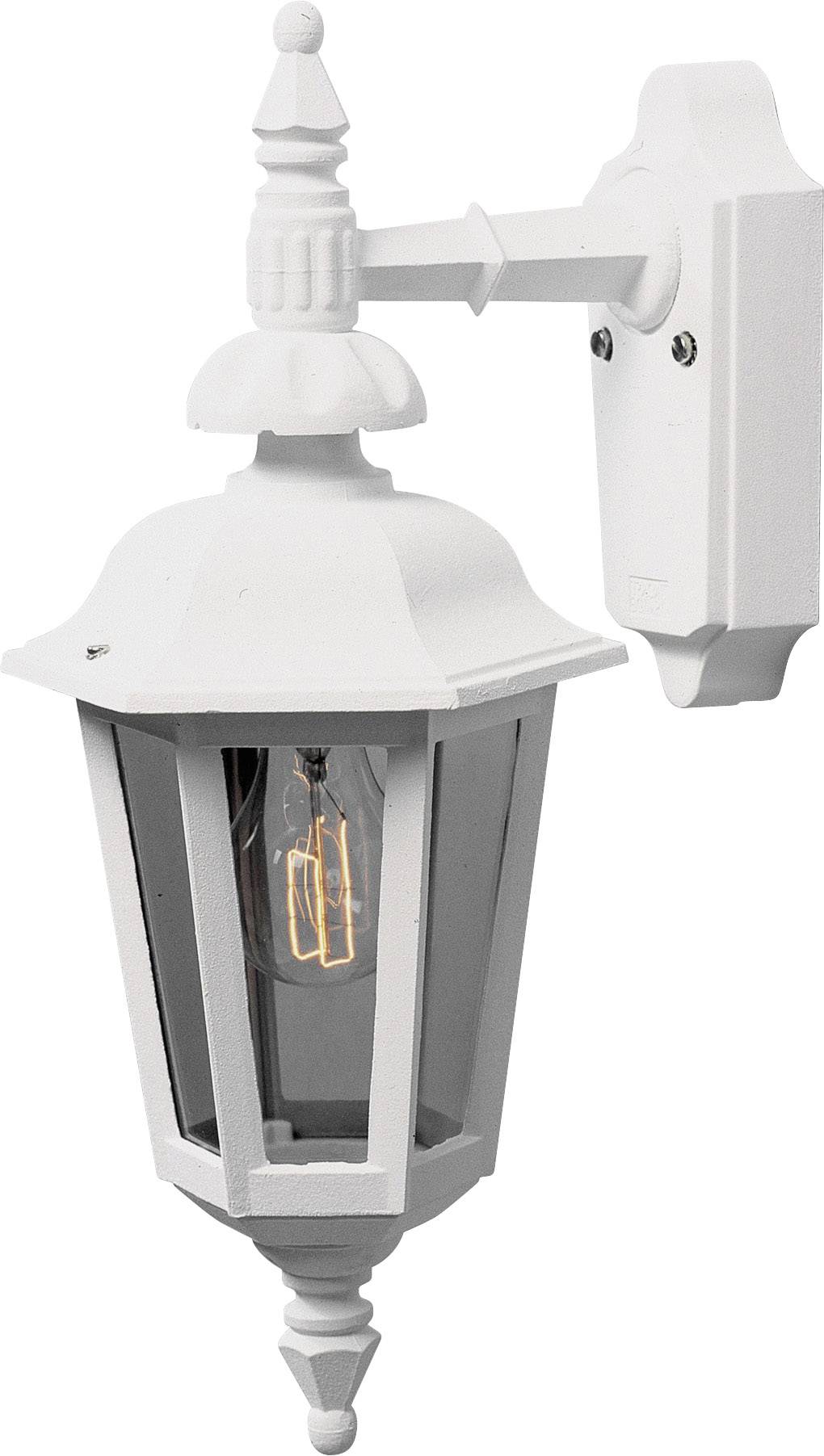 Konstsmide Pallas Down 519-250 Außenwandleuchte Energiesparlampe, LED E27 60 W Weiß