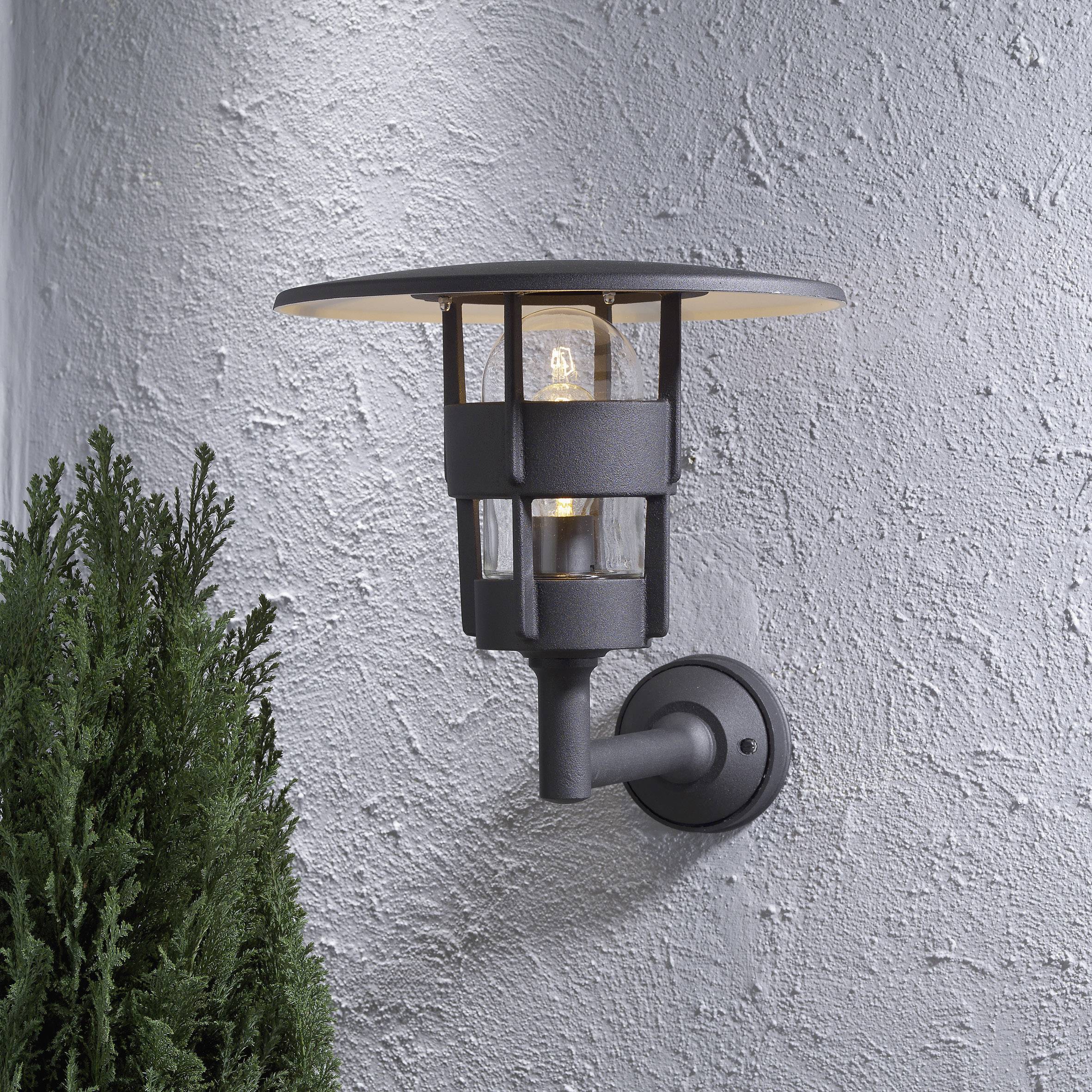 Konstsmide Freja Up 522-750 Außenwandleuchte Energiesparlampe, LED E27 60W Schwarz