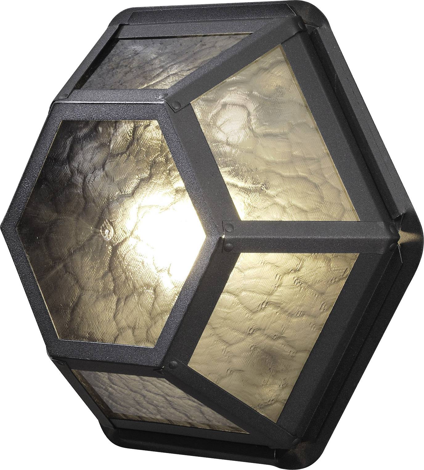 Konstsmide Castor 533-750 Außenwandleuchte Energiesparlampe, LED E27 60 W Schwarz