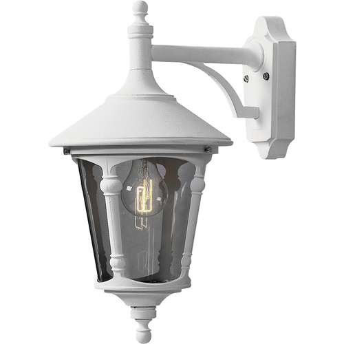 Konstsmide Virgo Down 568-250 Außenwandleuchte Energiesparlampe, LED E27 100W Weiß