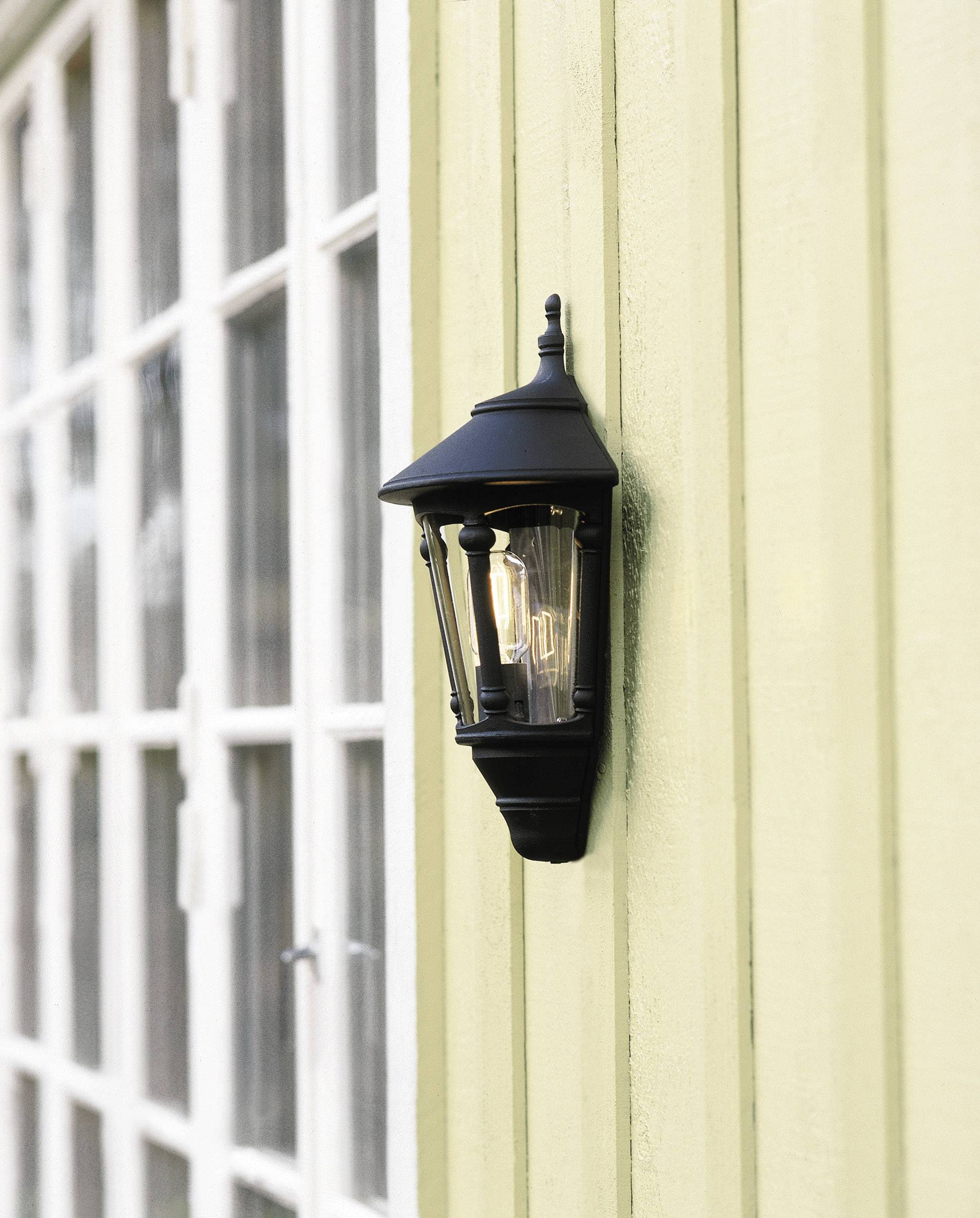 Konstsmide Virgo 569-750 Außenwandleuchte Energiesparlampe, LED E27 60W Schwarz