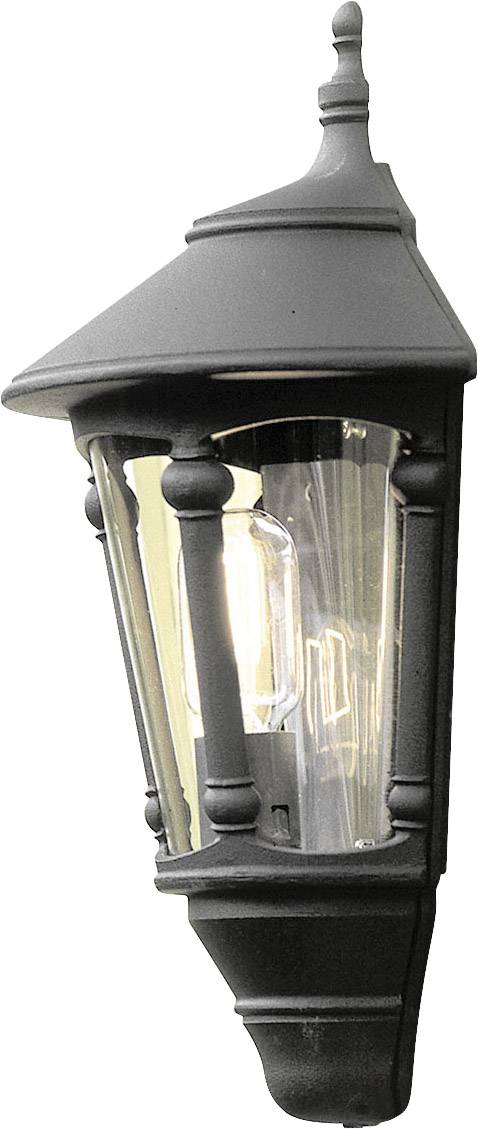 Konstsmide Virgo 569-750 Außenwandleuchte Energiesparlampe, LED E27 60W Schwarz