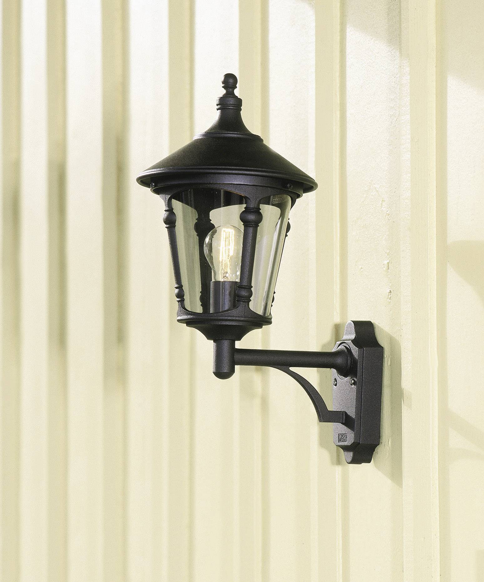 Konstsmide Virgo Up 571-750 Außenwandleuchte Energiesparlampe, LED E27 100W Schwarz