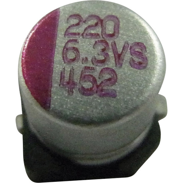 Teapo PVS127M010S0ANEA1K Elektrolyt-Kondensator SMD 120 µF 10V 10% (Ø x H) 6.3mm x 5.8mm