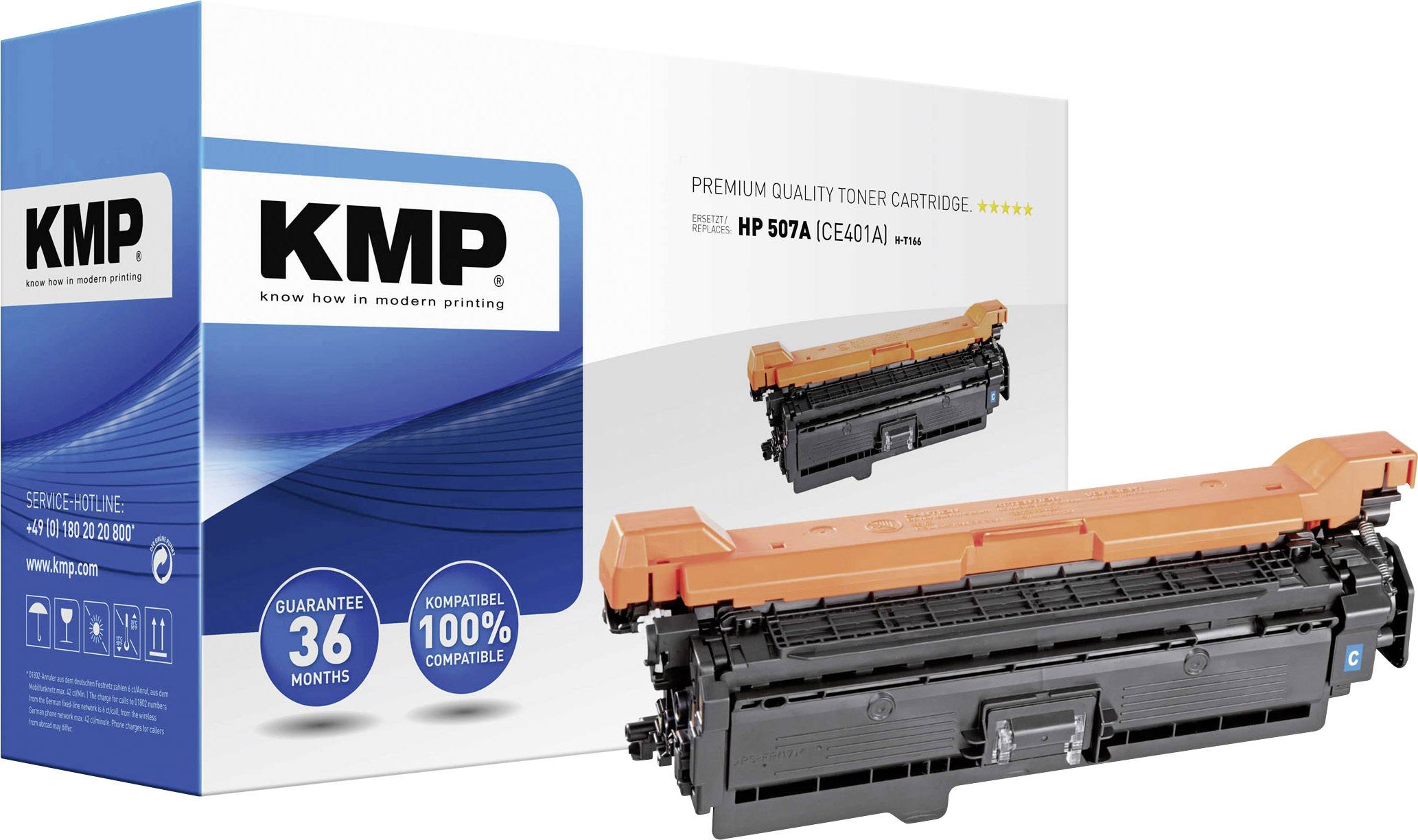 KMP Toner ersetzt HP 507A Kompatibel Cyan 6000 Seiten H-T166 1232,0003