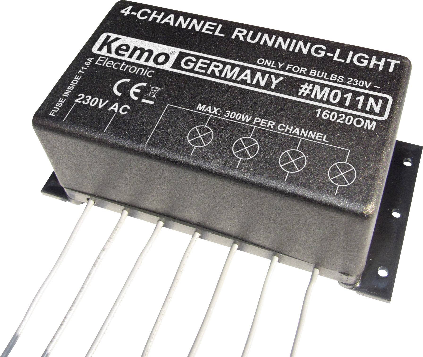 Kemo M011N Lauflicht Bausatz Ausführung (Bausatz/Baustein): Baustein 230 V/AC
