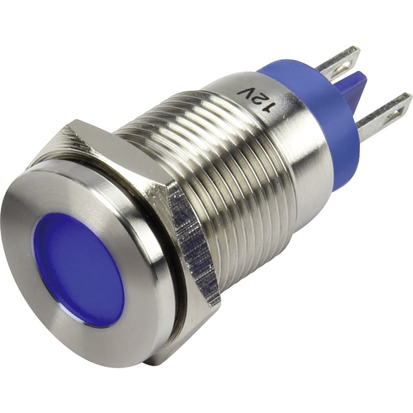 TRU Components GQ16F-D/J/B/12V/N LED-Signalleuchte Blau 12 V/DC