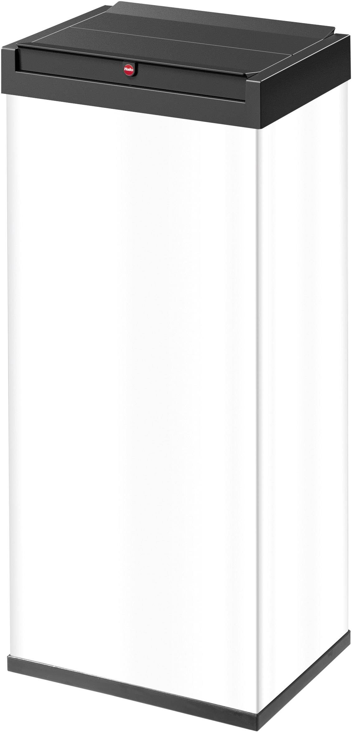 Hailo Big-Box Swing XL 6460-212 Mülleimer 60 l Stahlblech (B x H x T) 340 x 720 x 260 mm Weiß Selbstschließender Schwingdeckel 1 St.