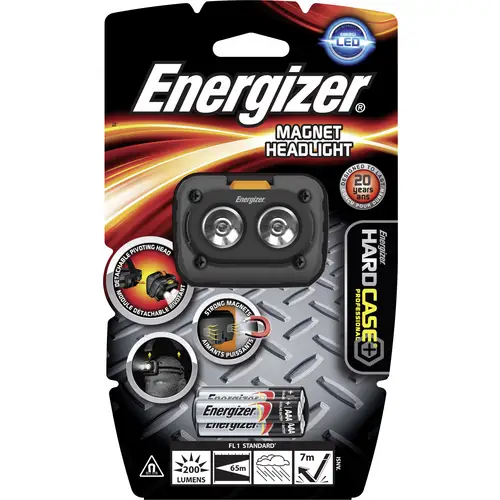 Energizer Hardcase Magnet Headlight LED Stirnlampe batteriebetrieben 15 h 639826 Energizer Hardcase Magnet Headlight LED Stirnlampe batteriebetrieben 15 h 639826