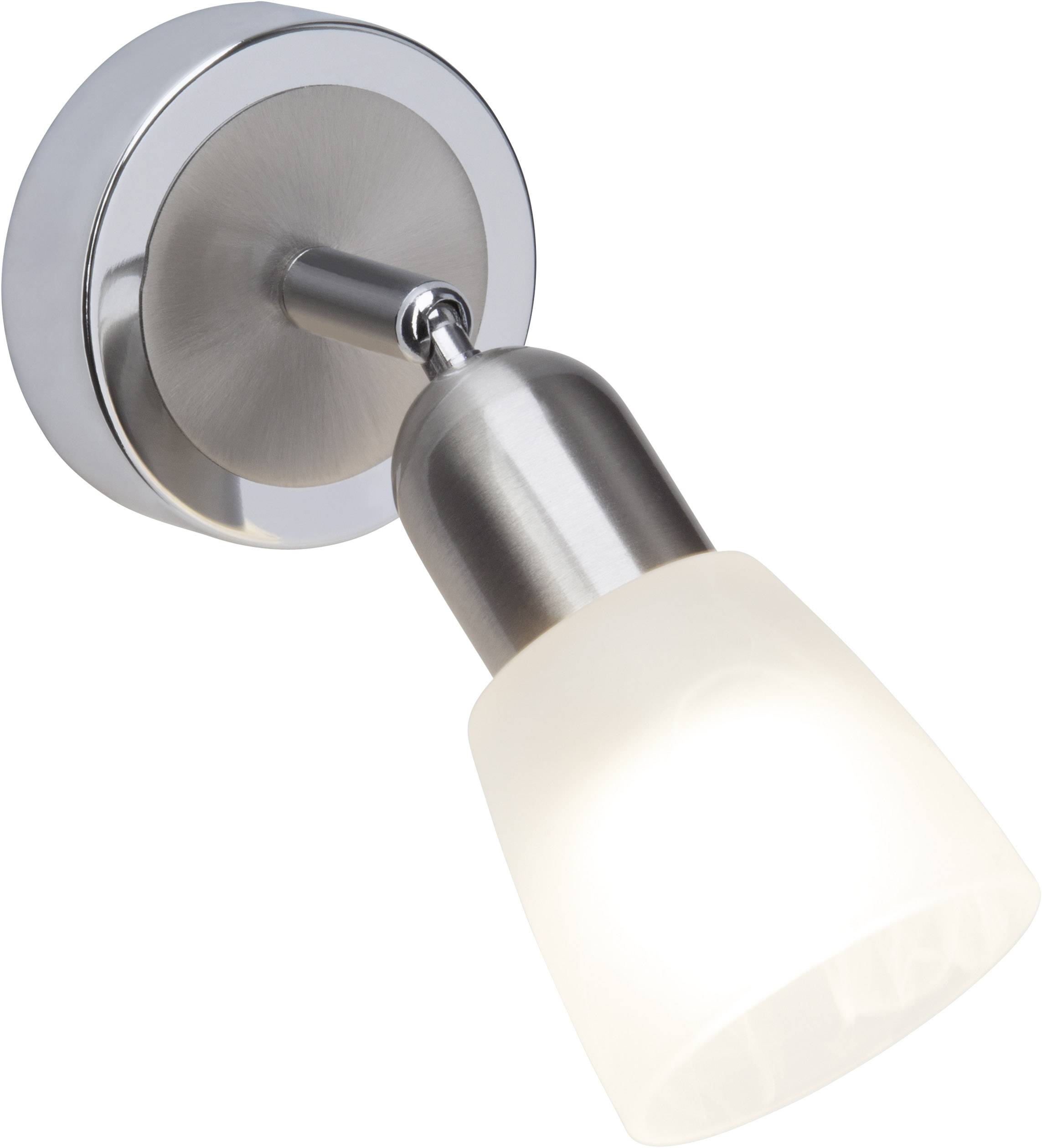 Brilliant Bethany G55210/77 Wandleuchte E14 3 W Energiesparlampe, LED Eisen, Chrom