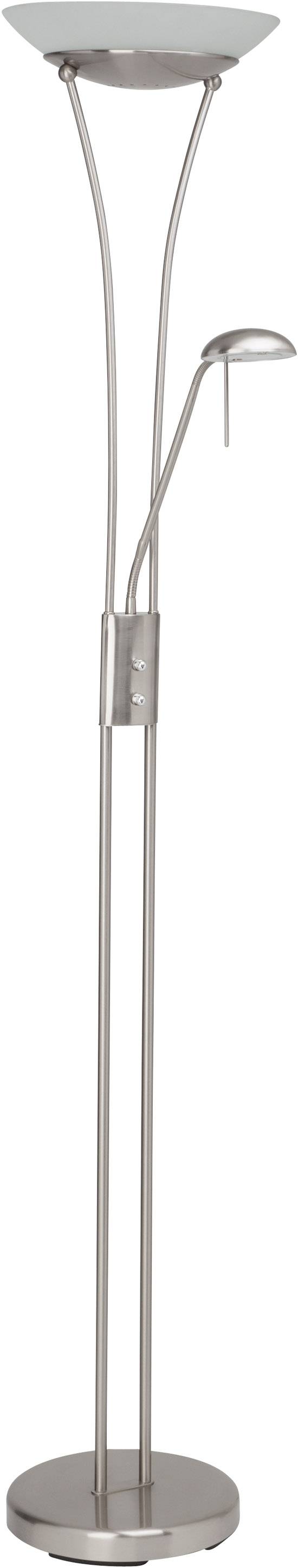 Brilliant Finn LED-Deckenfluter mit Leselampe LED 18 W Eisen, Weiß