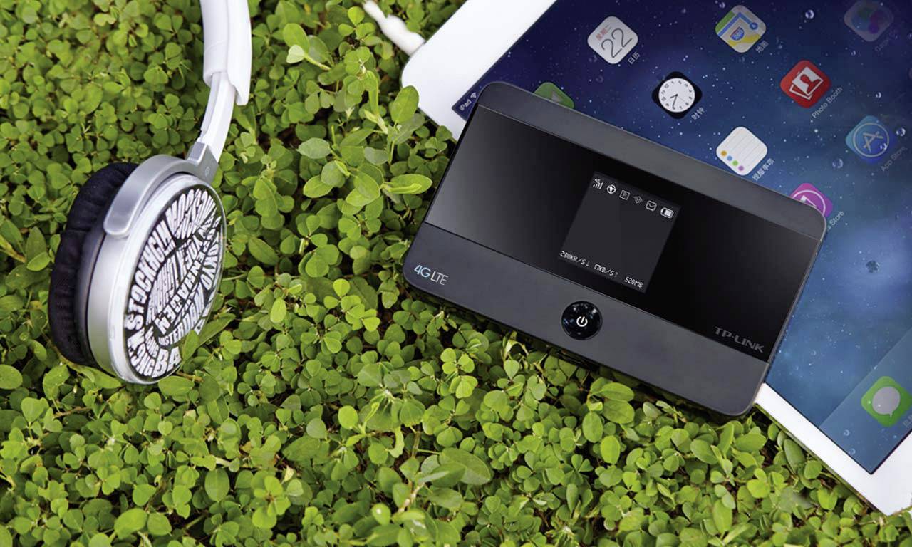 TP-LINK M7350 Mobiler 4G-WLAN-Hotspot bis 10 Geräte 150 MBit/s mit microSD-Kartenslot Schwarz