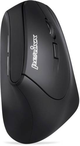 Perixx Perimice-715 II Ergonomische Maus Funk Optisch Schwarz 5 Tasten 2000 dpi Ergonomisch