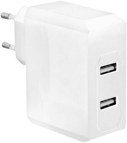 LogiLink PA0094 USB-Ladegerät Steckdose Ausgangsstrom (max.) 3400mA USB Anzahl Ausgänge: 2 x