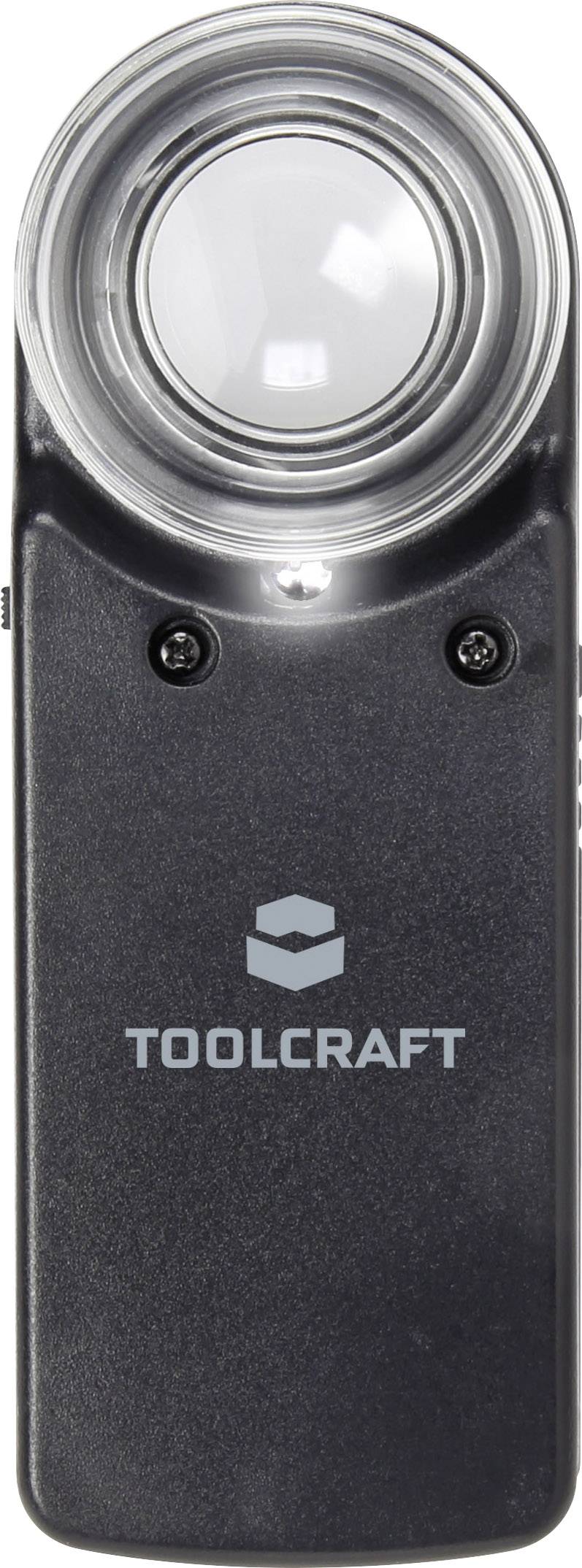 TOOLCRAFT 1303080 Handlupe mit LED-Beleuchtung Vergrößerungsfaktor: 15 x Linsengröße: (Ø) 20 mm