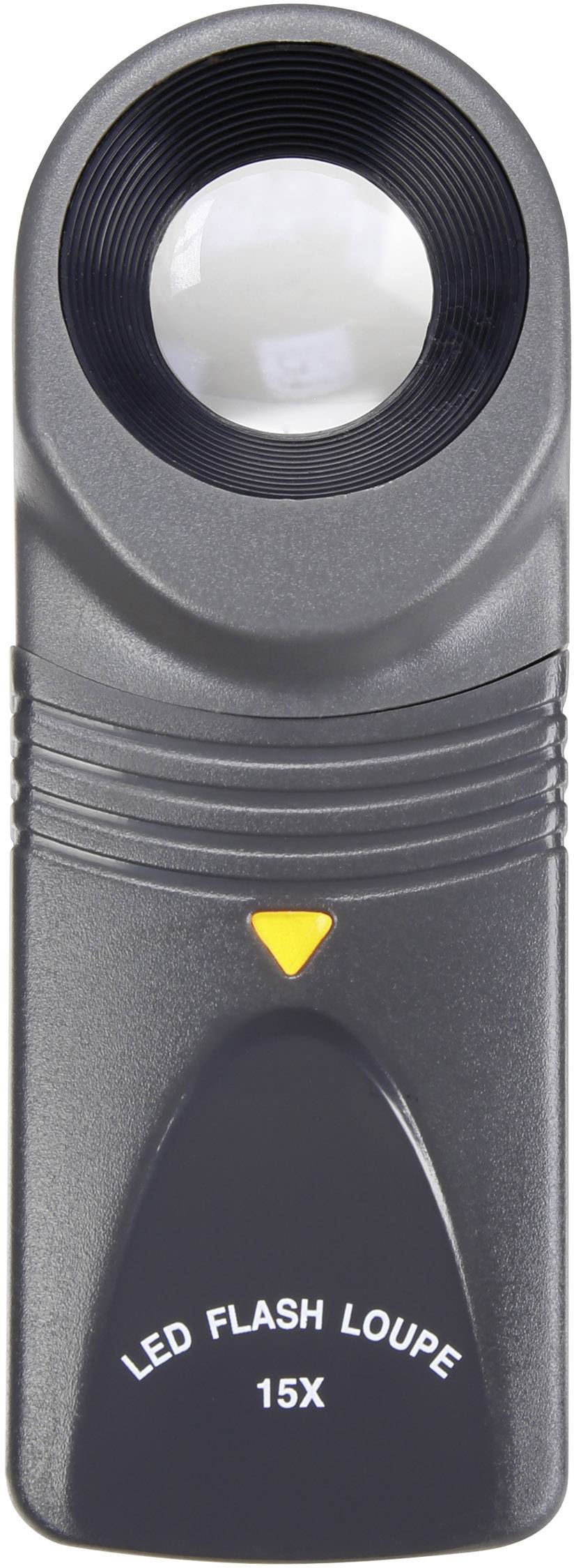 TOOLCRAFT 1303080 Handlupe mit LED-Beleuchtung Vergrößerungsfaktor: 15 x Linsengröße: (Ø) 20mm