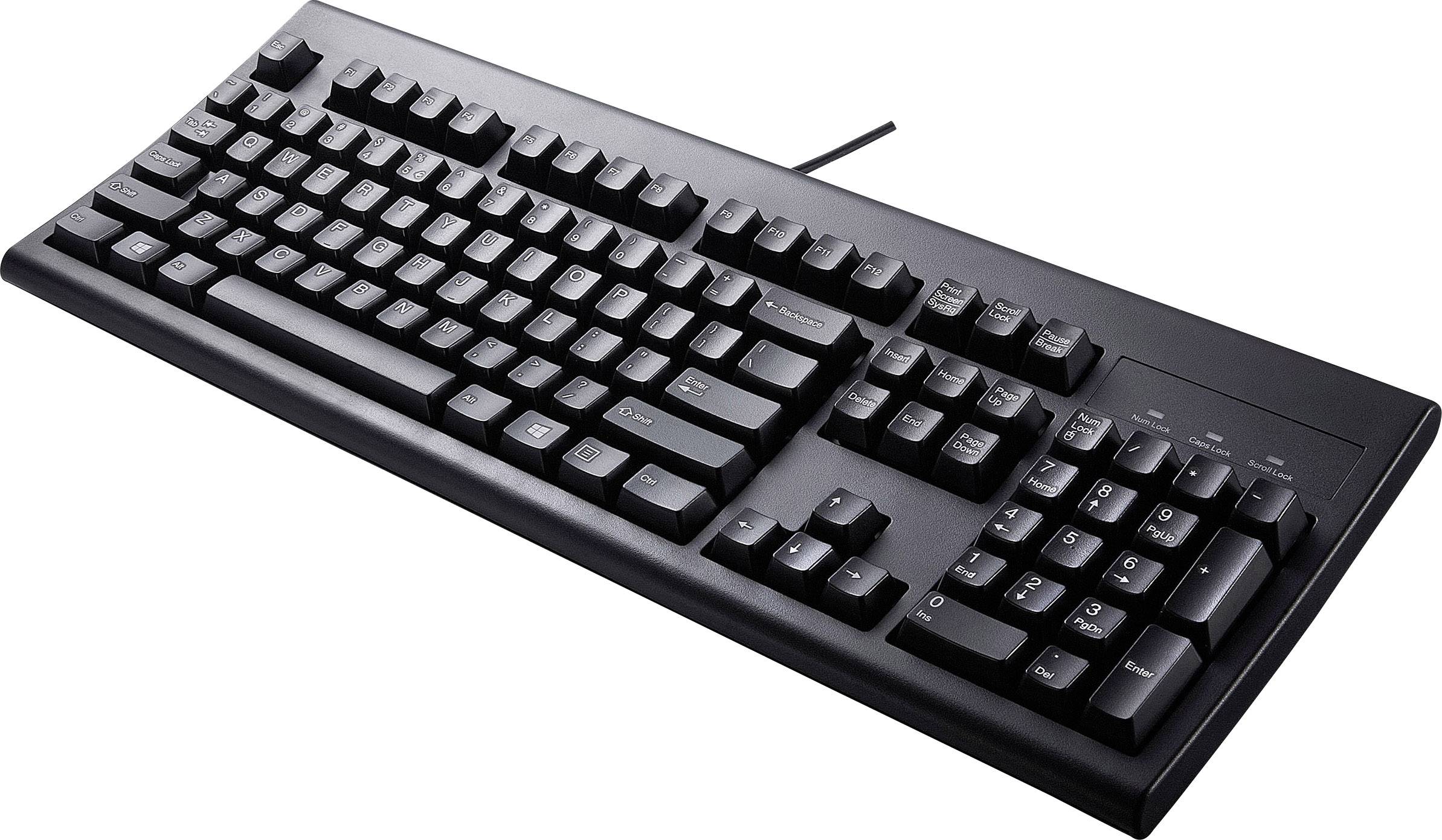 Perixx Periboard-106 USB Tastatur Deutsch, QWERTZ Schwarz Ergonomisch