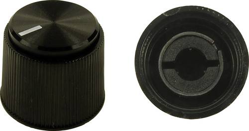 Cliff CL16924 CL16924 Drehknopf Schwarz (Ø x H) 19.1 mm x 16 mm