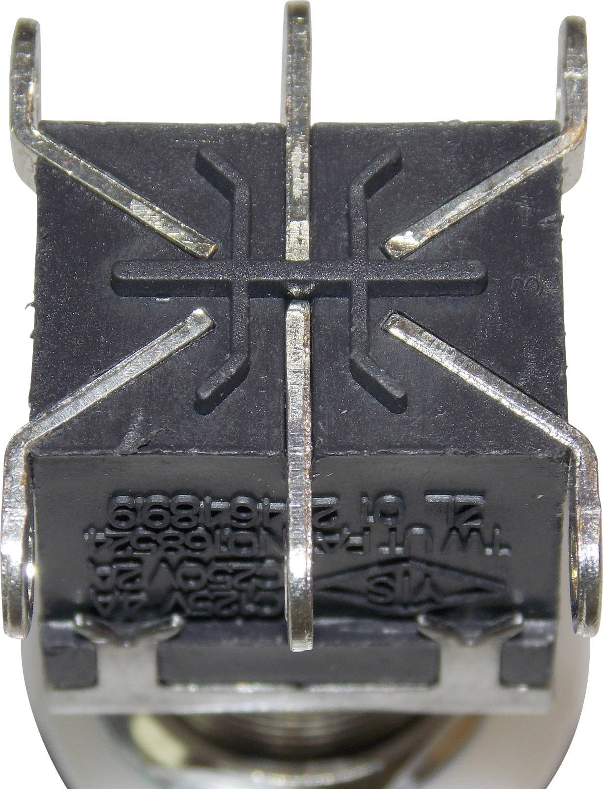 Cliff CL2107C Fußschalter 250 V/AC 2A 1 Pedal Bausatz, Betätiger gewölbt 2 Wechsler 1St.