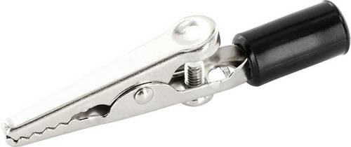Econ Connect AK17SW Krokodilklemme Schwarz Klemmbereich max.: 4mm Länge: 56.7mm