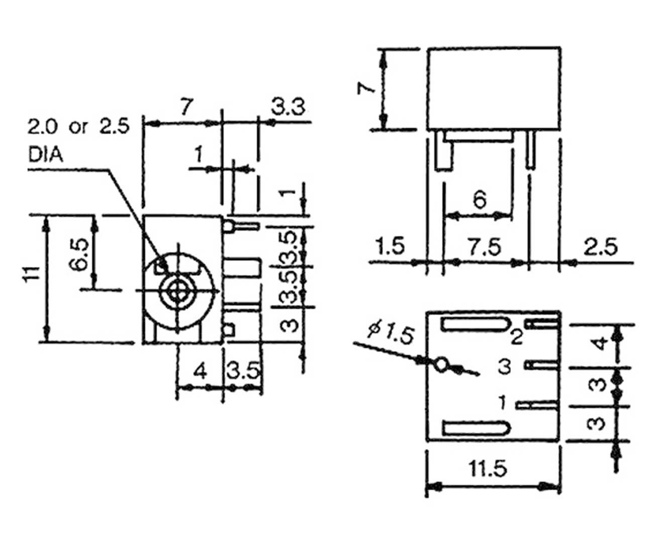 Econ Connect DCE4A Niedervolt-Steckverbinder Buchse, Einbau horizontal 2mm