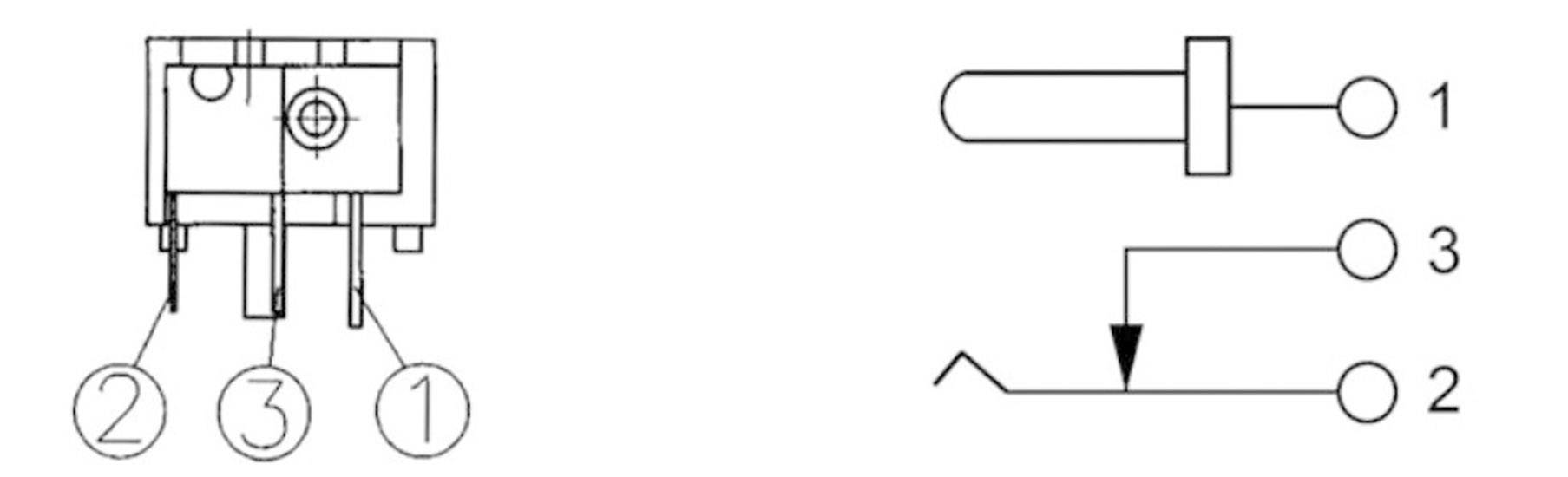 Econ Connect DCE4A Niedervolt-Steckverbinder Buchse, Einbau horizontal 2mm