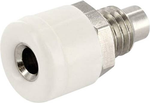 Econ Connect HOBWS Laborbuchse Buchse, Einbau vertikal Stift-Ø: 2.6mm Weiß